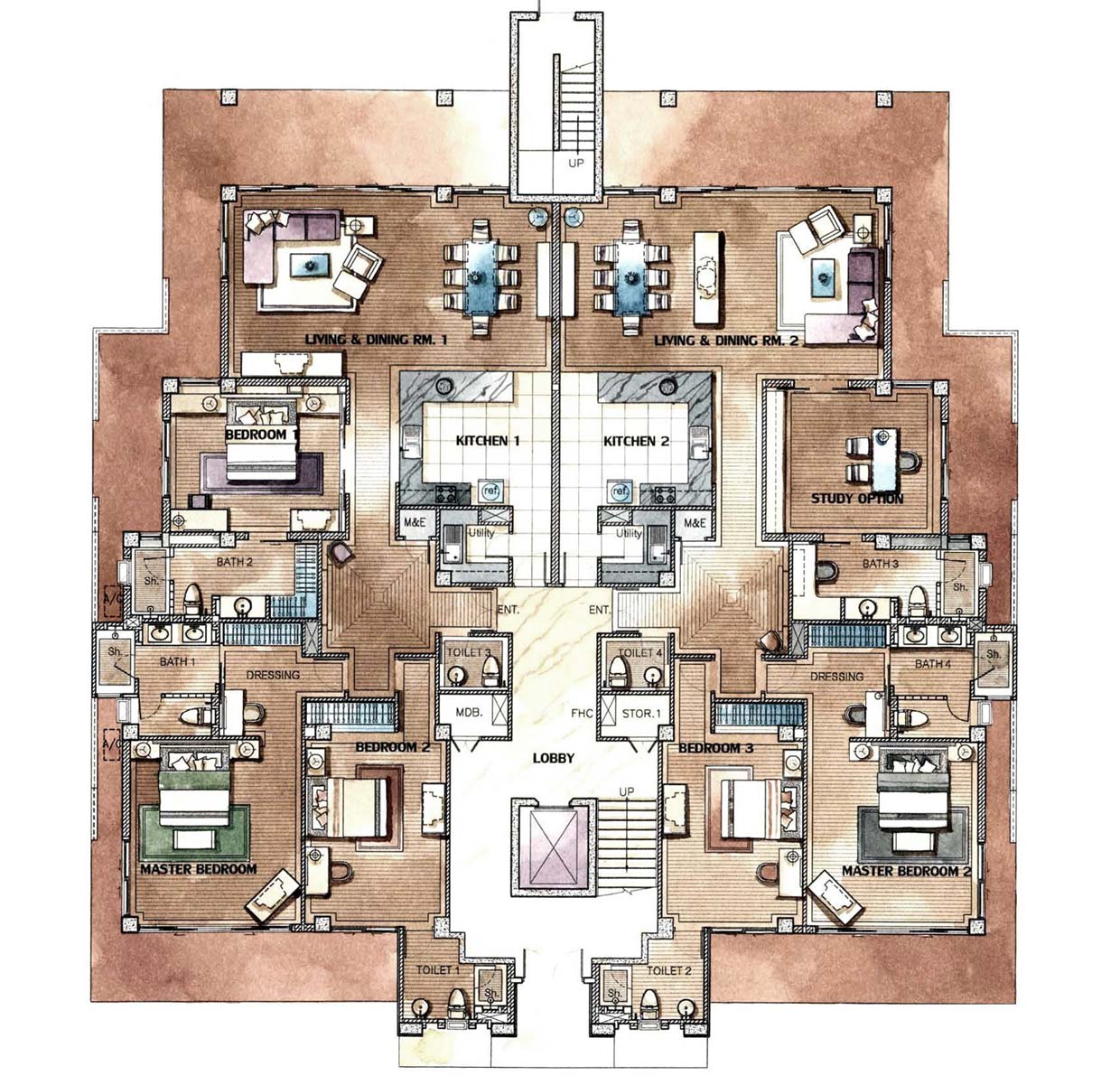 Chom Tawan :: Apartment Floorplan
