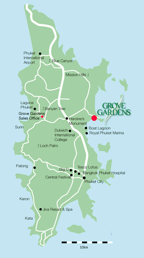 Location Map of Phuket