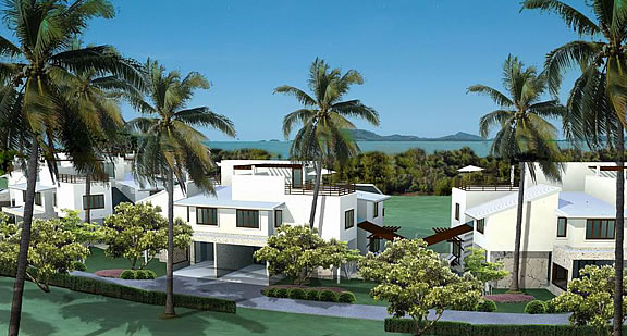 View of the town homes