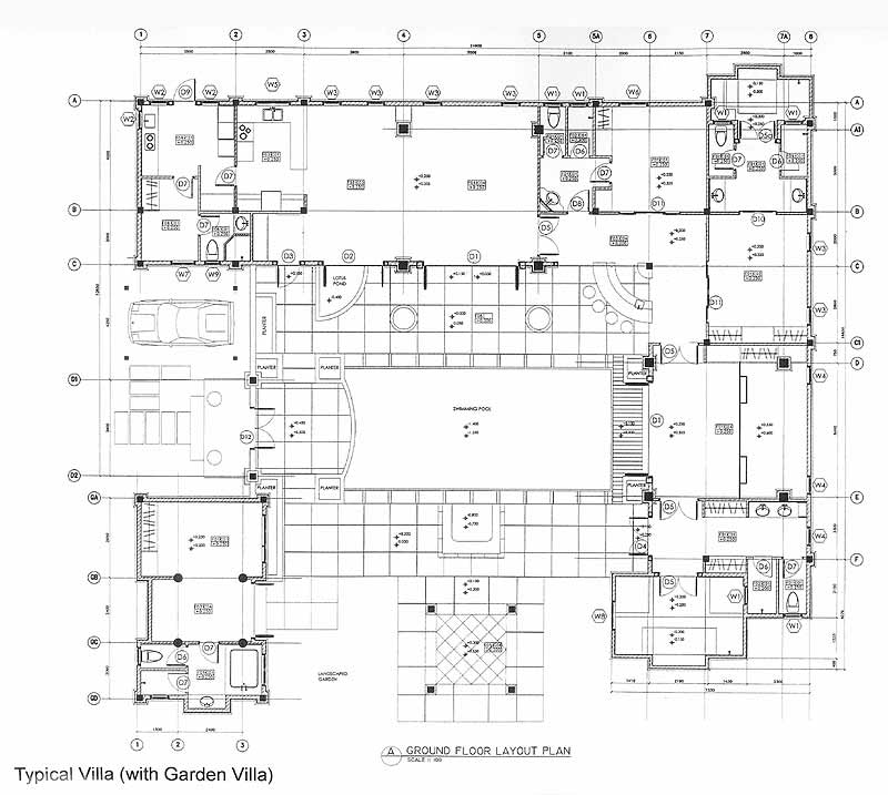 Floorplan with Garden Villa
